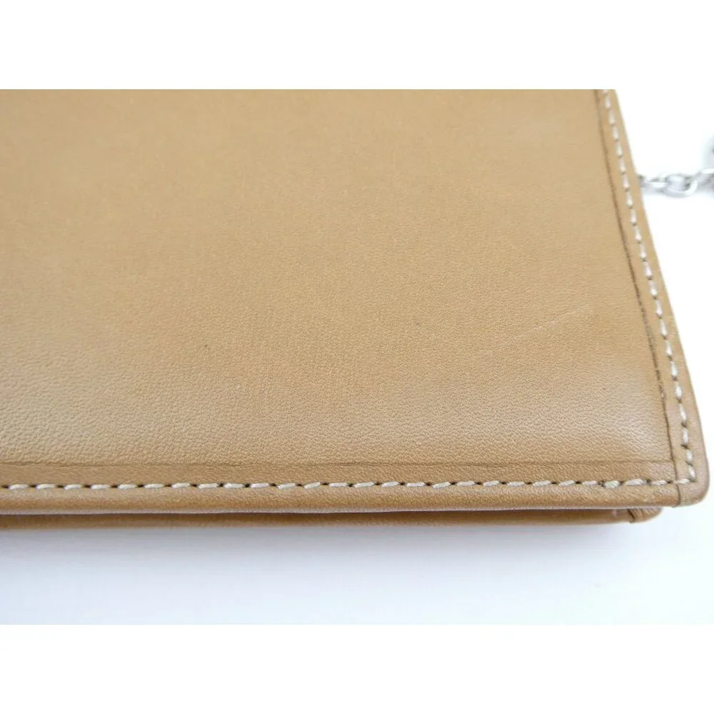 Coach‎ Tan Leather Key Holder Wallet